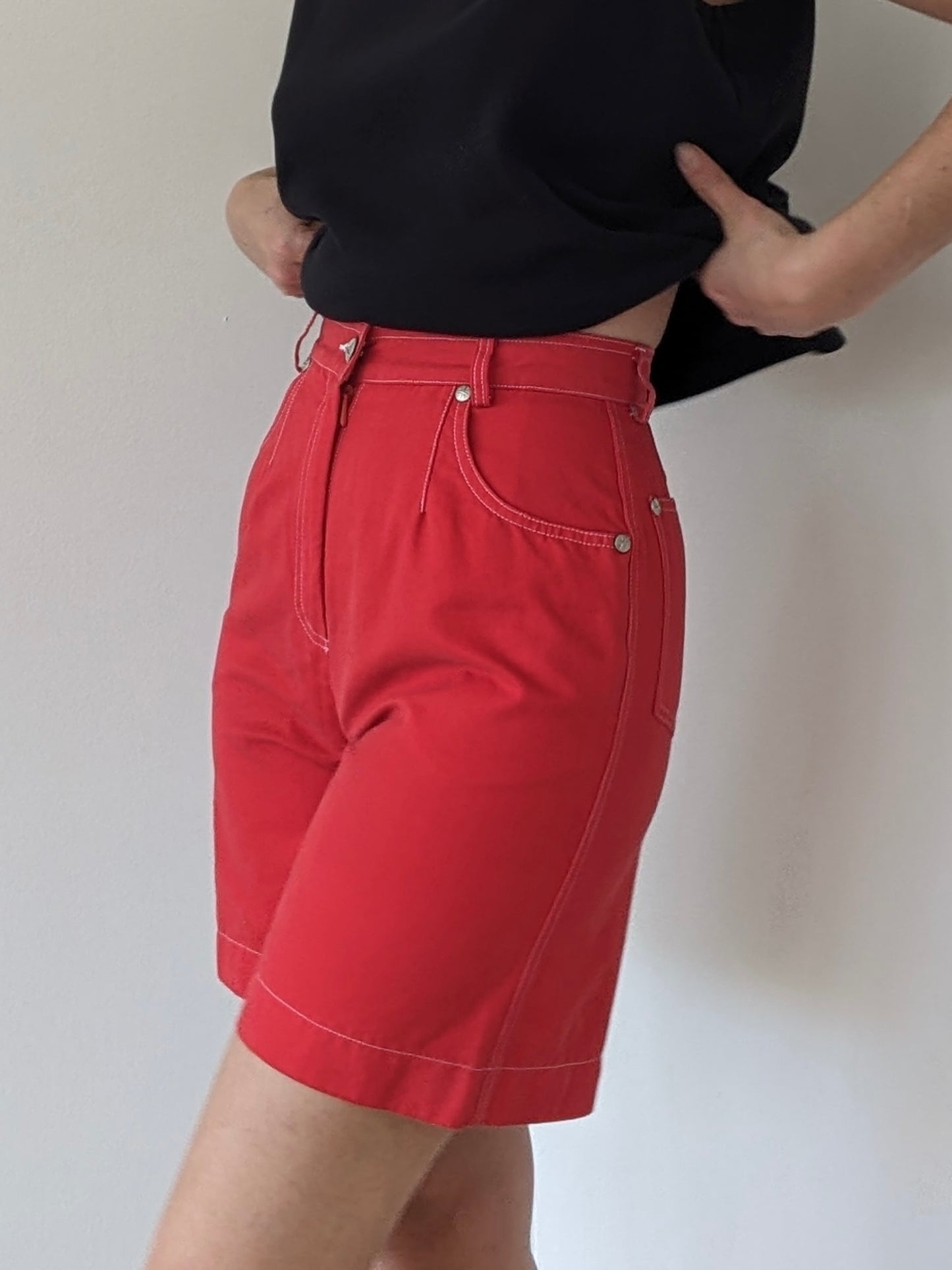 Vintage Mondi Cherry Red Shorts