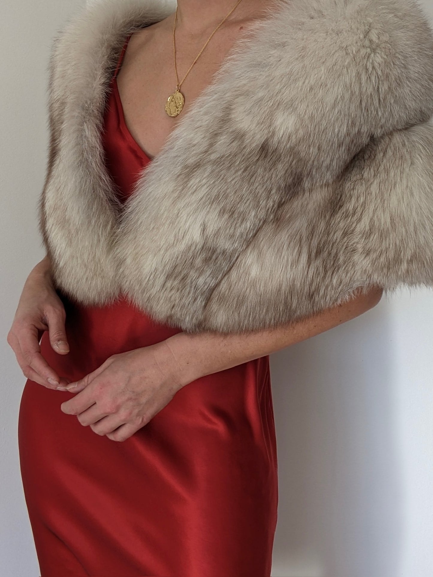 Luxury Vintage Plush Fur Shawl