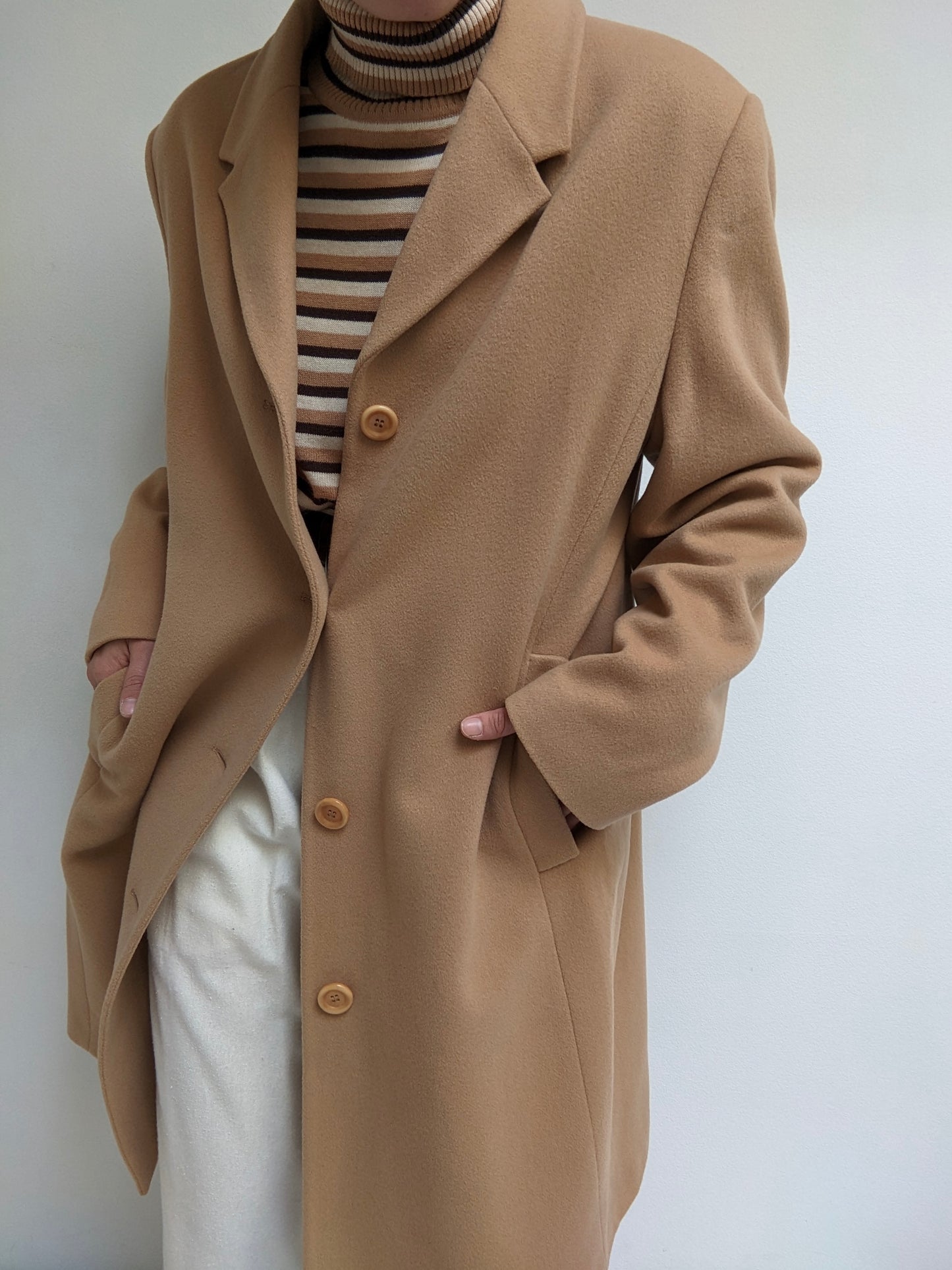 Vintage Butterscotch Wool & Cashmere Coat