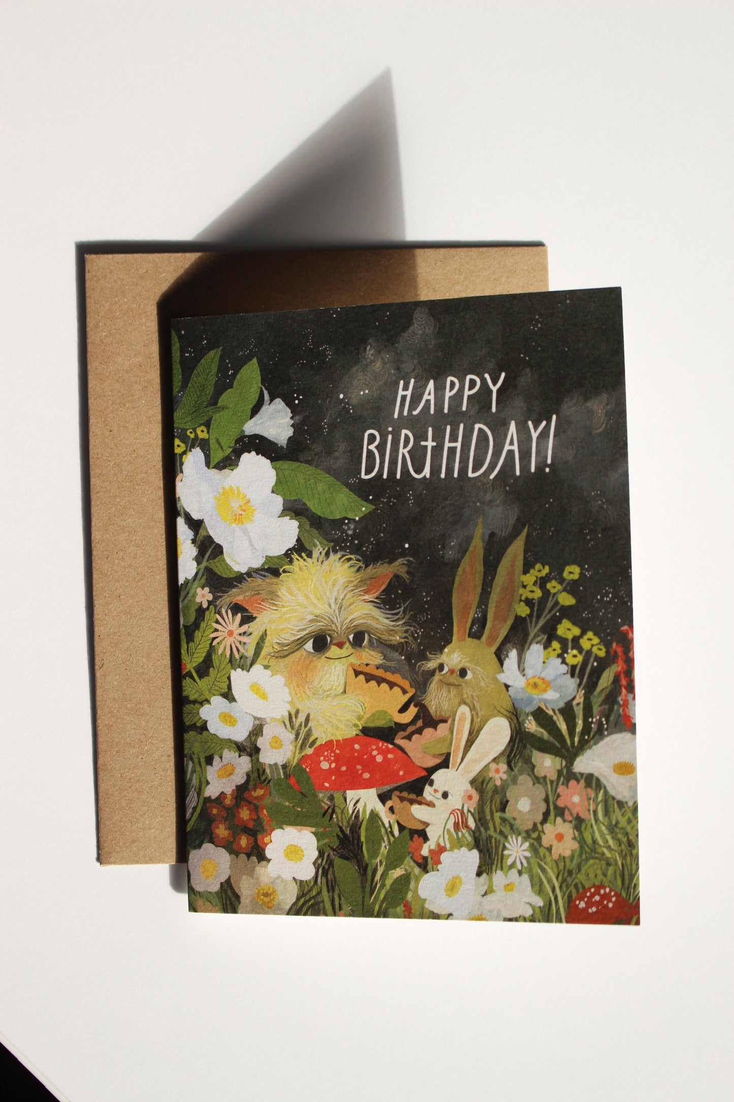 Garden of Creatures Happy Birthday Card