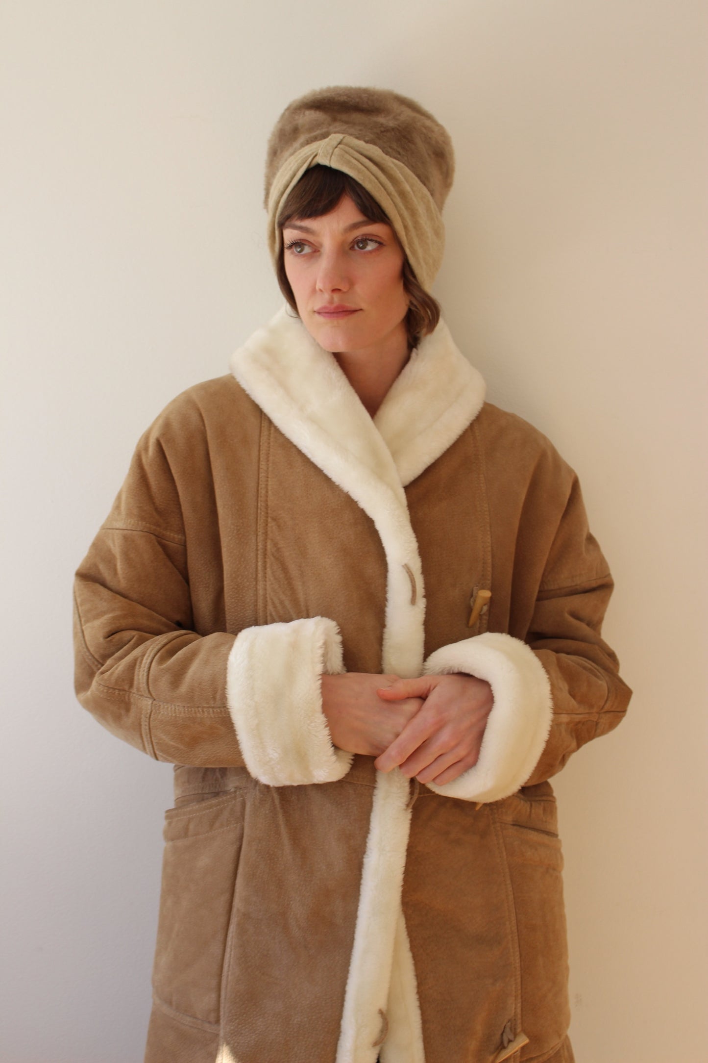 Sweet Vintage Cappuccino Faux Fur Hat