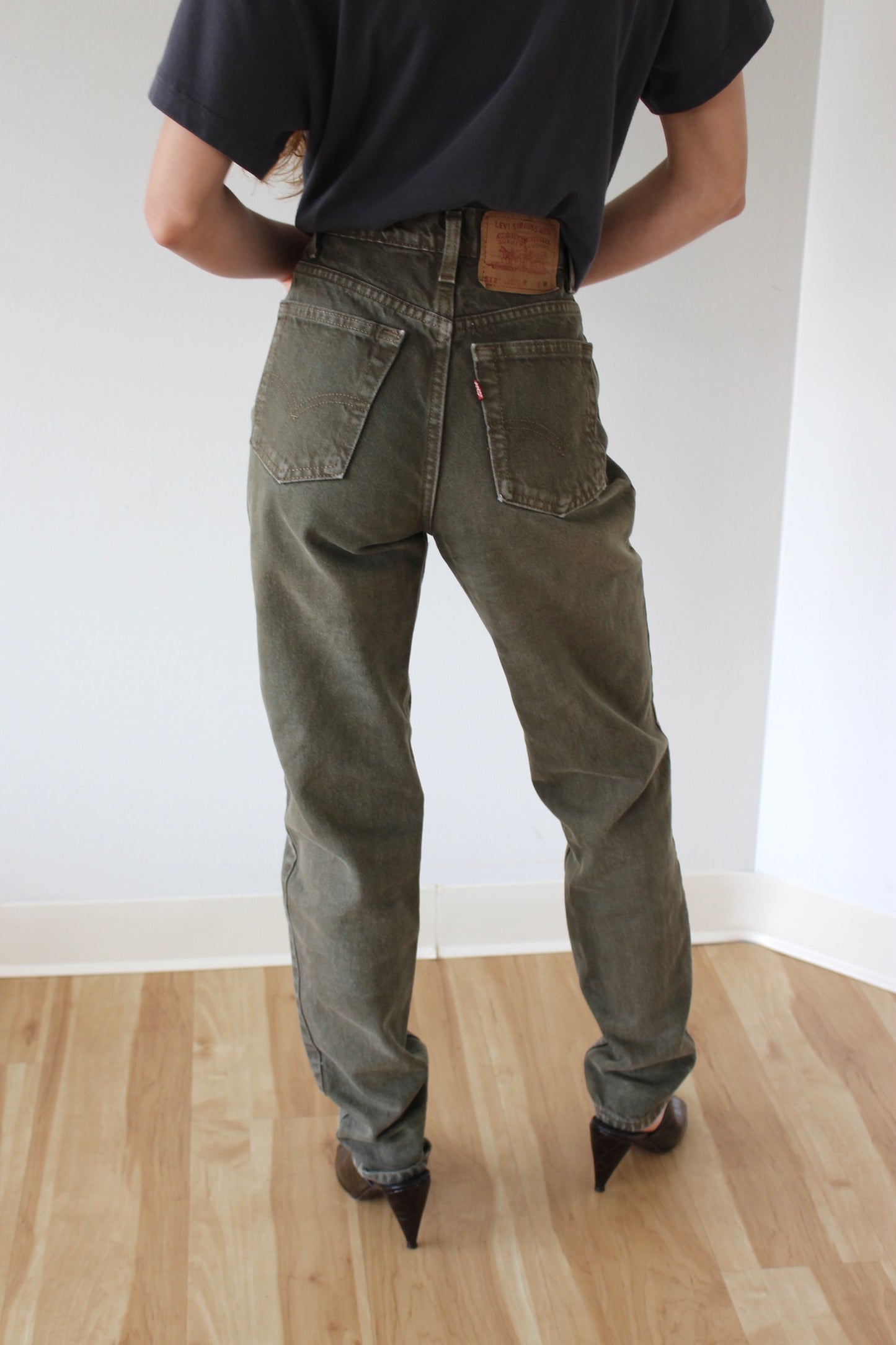 Vintage Levi's 512 Olive Denim