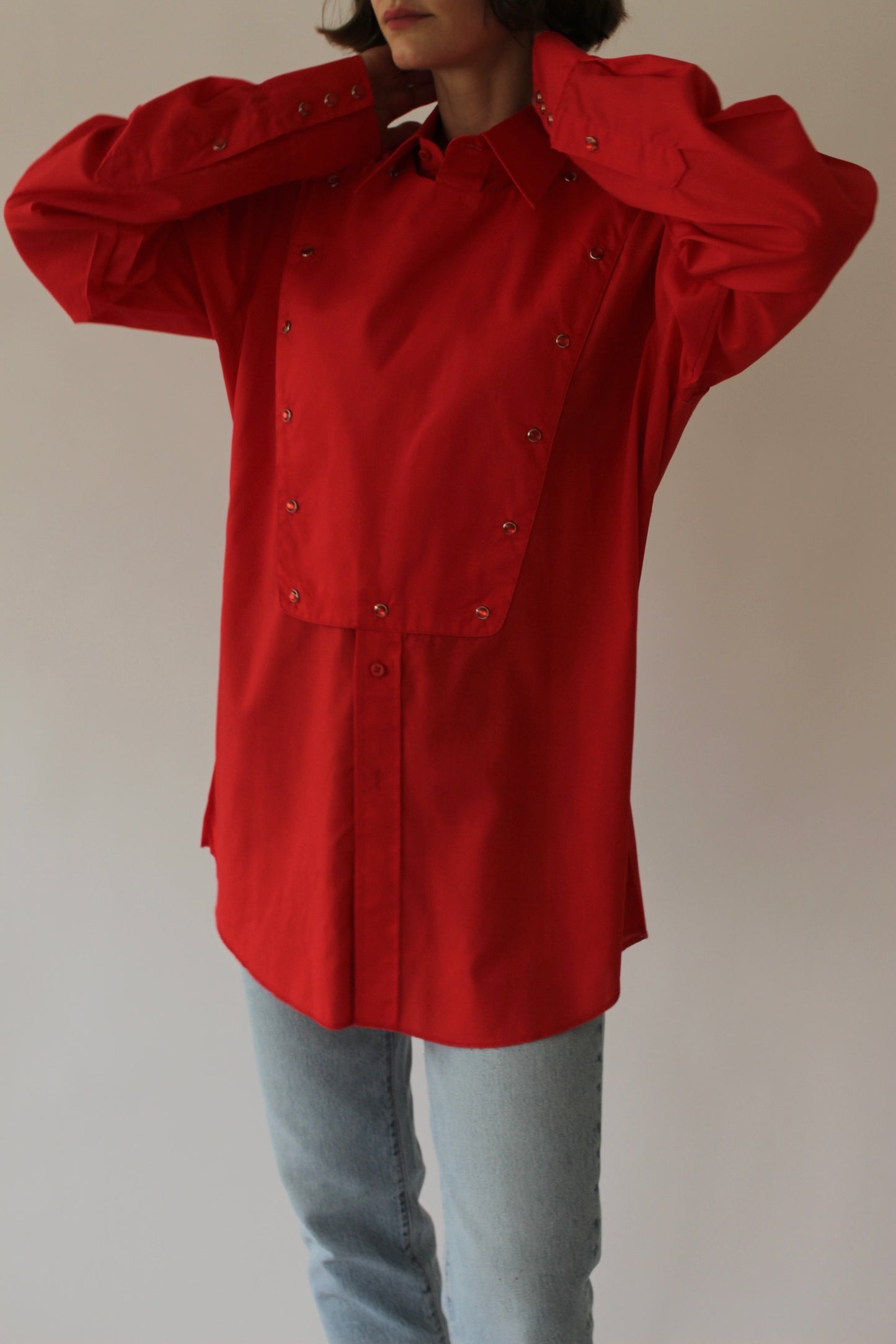 Vintage Tart Western Snap Bib Shirt