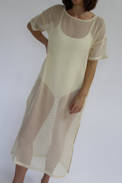 Lenny Netted Cotton Dress