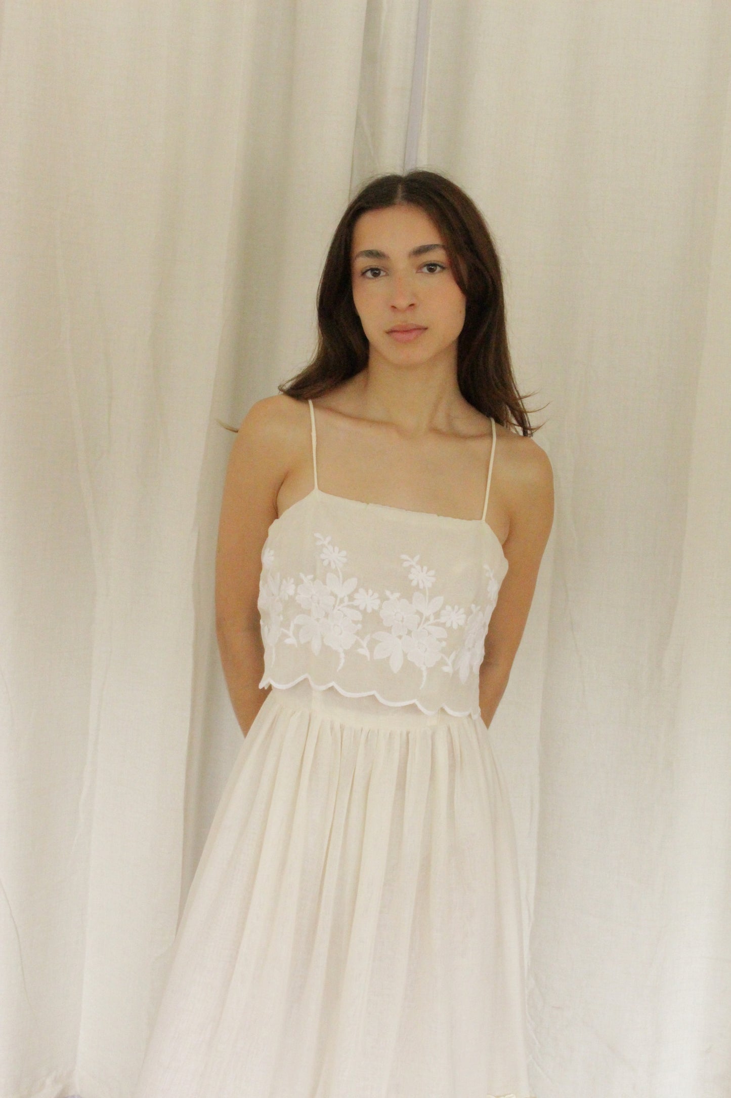 Dreamy Vintage Embroidered Summer Dress