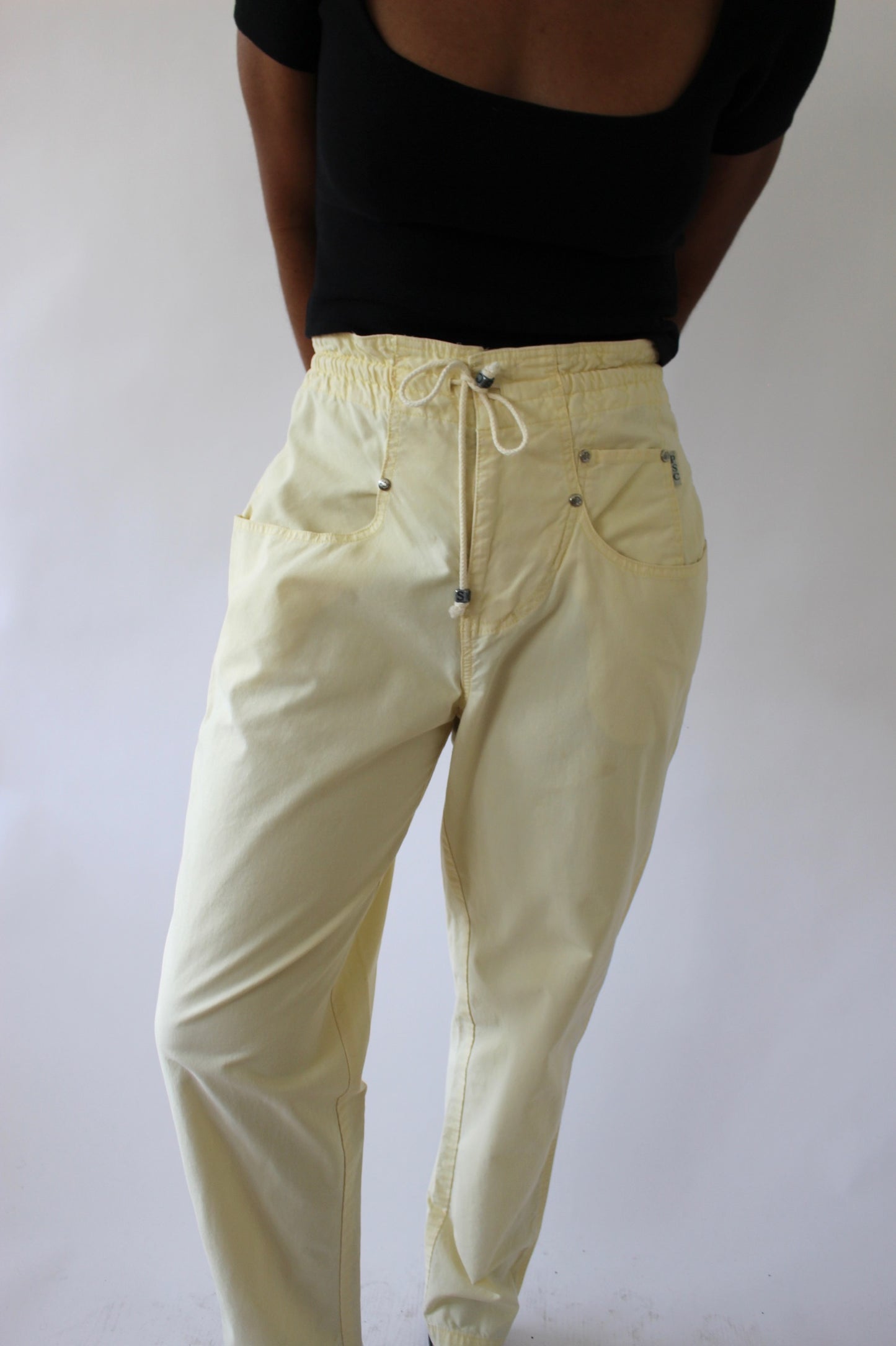 Vintage Butter Cotton Leisure Pants