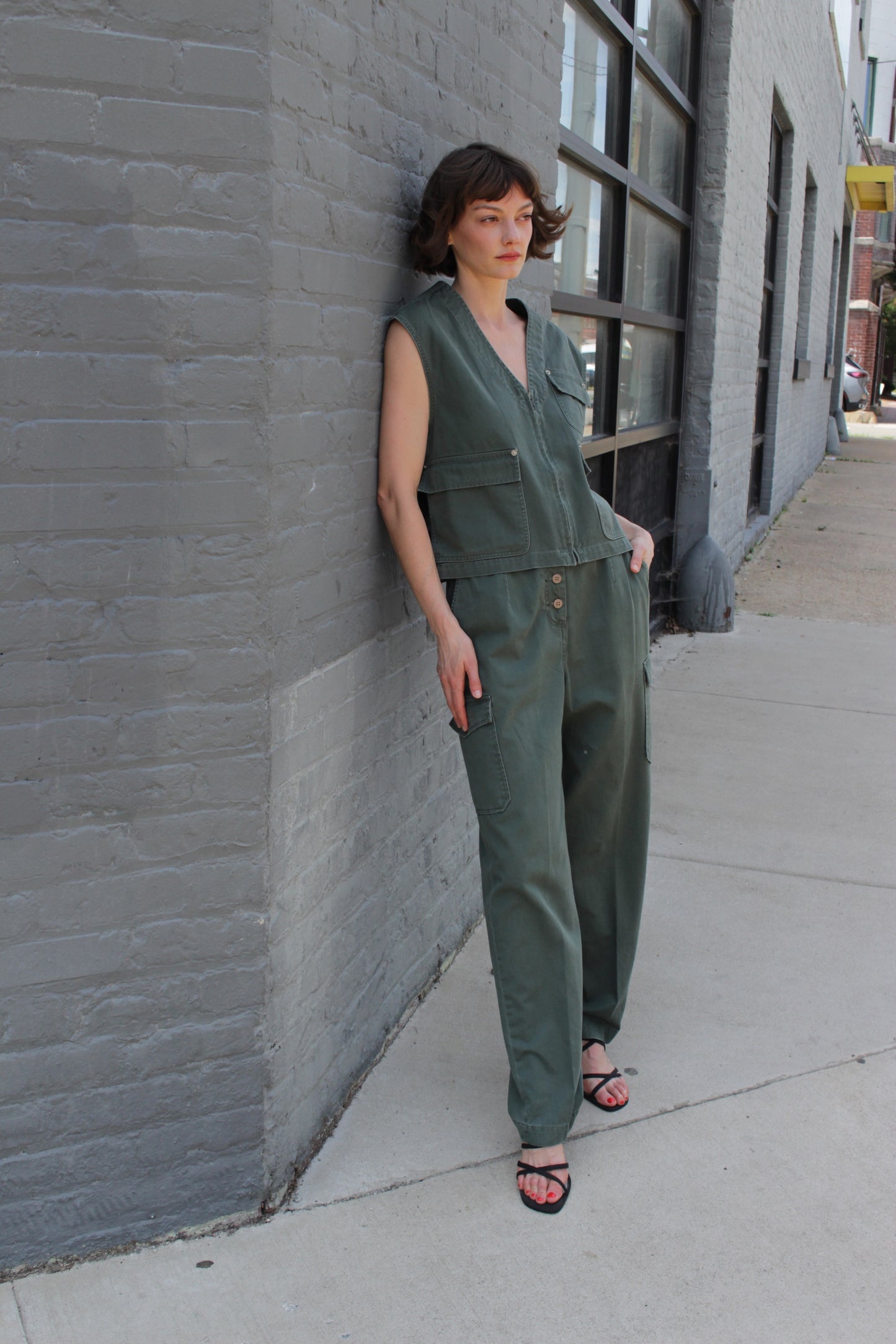 Incredible Vintage Safari Vest & Cargo Pant Set