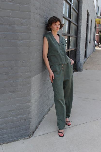 Incredible Vintage Safari Vest & Cargo Pant Set