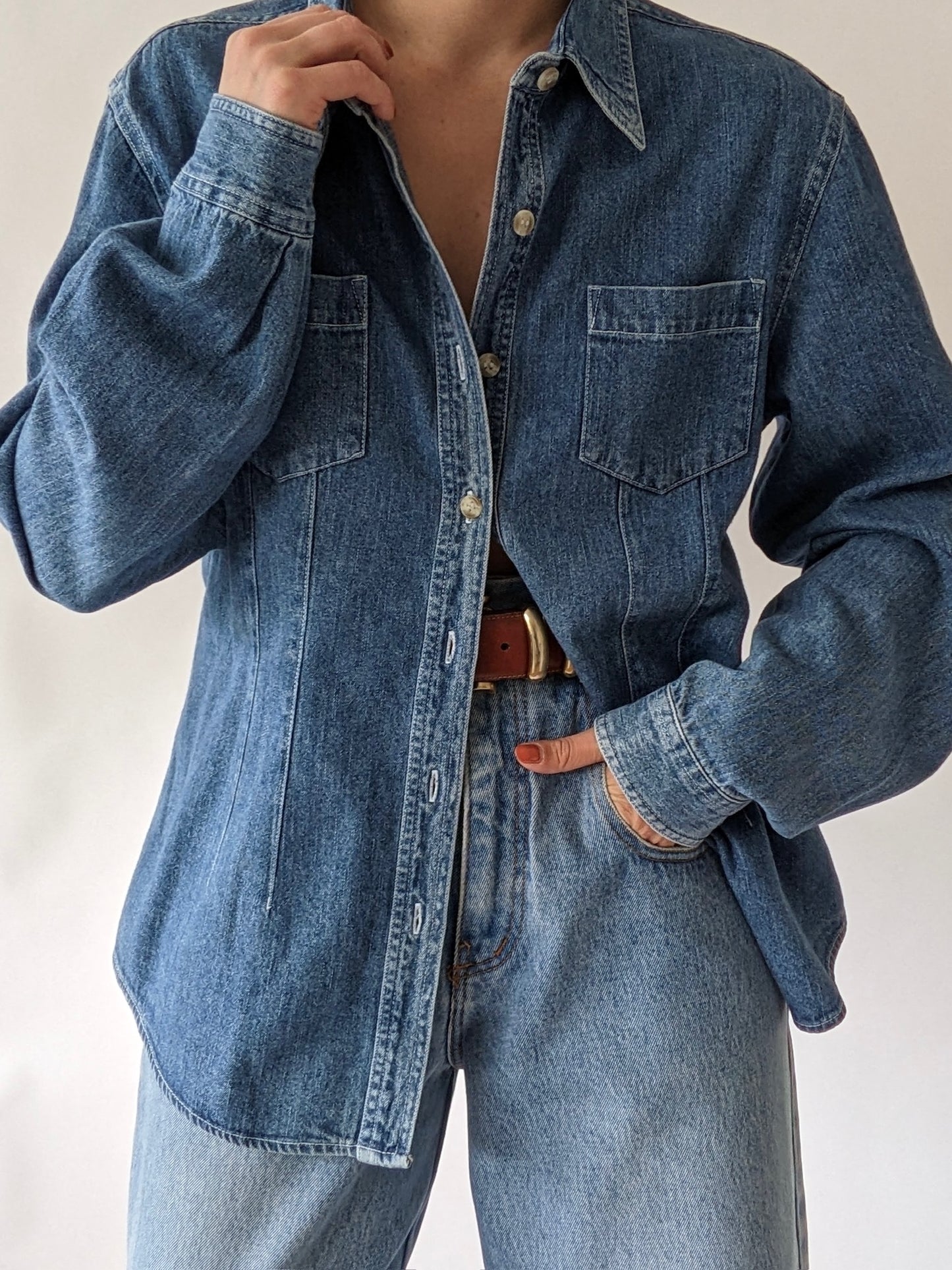 Vintage Denim Button Down