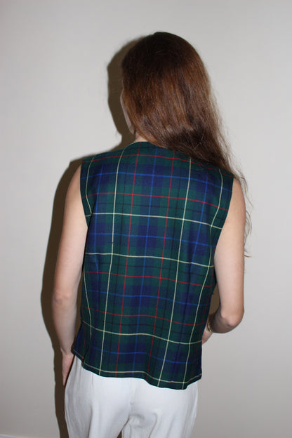 Vintage Pendleton Tartan Wool Vest