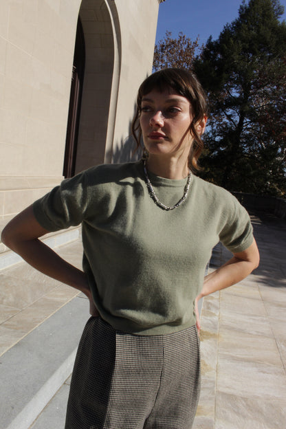 Vintage Valentino Angora & Wool Knit Tee