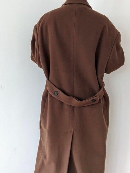 Incredible Vintage Olive Brown Cashmere Coat