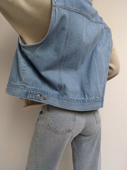 Vintage Blue Denim Vest