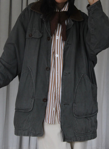 Vintage Faded Topiary Chore Coat