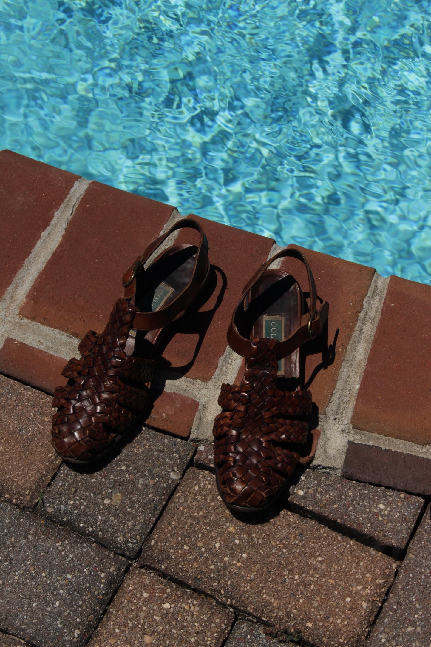 Vintage Cole Haan Woven Leather Fisherman Sandals