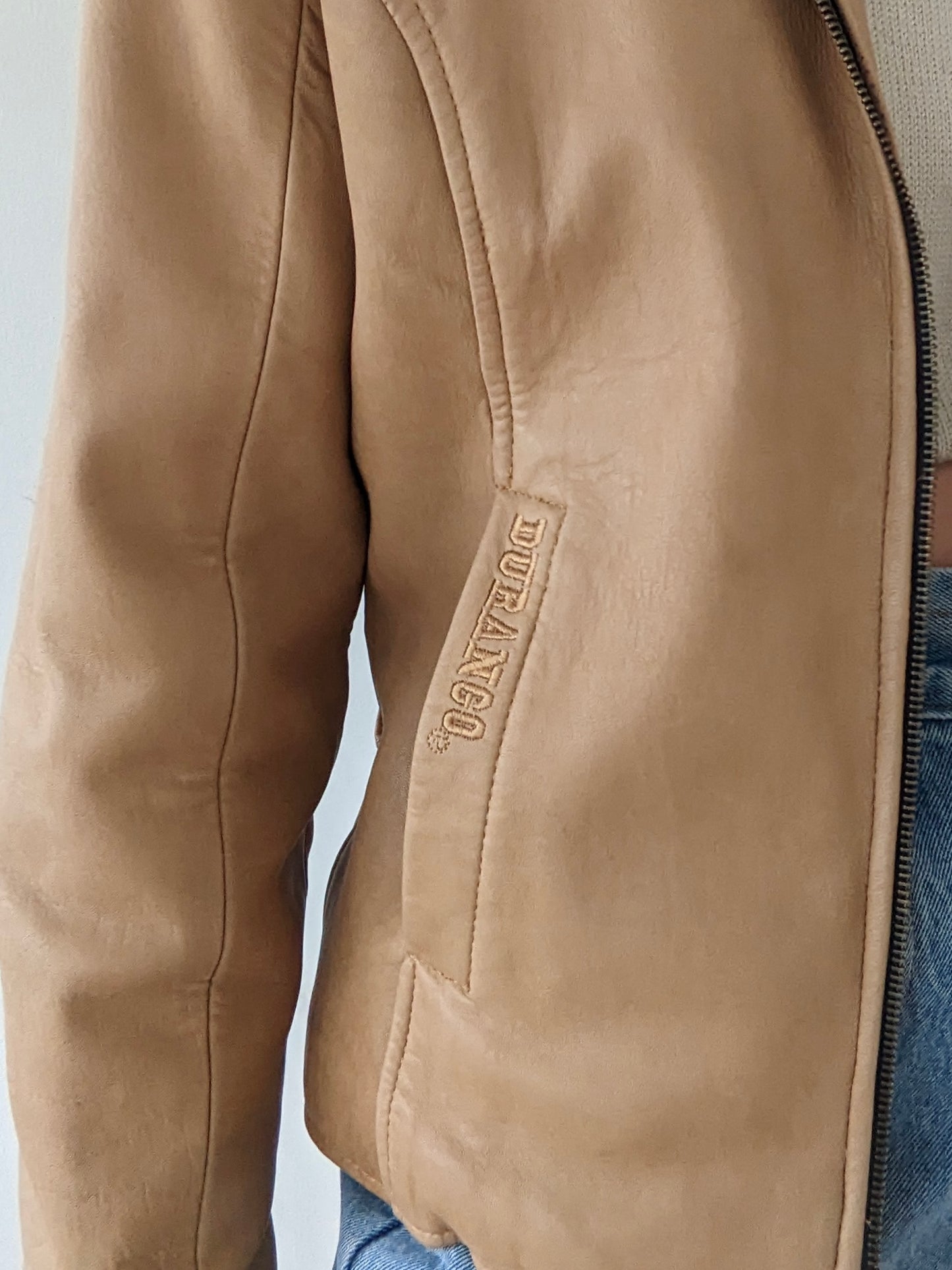 Rare Vintage Durango Sand Leather Jacket