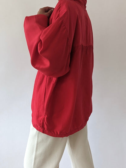 Vintage Cherry Silk Popover