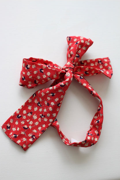 Lovely Vintage Floral Silk Hair Scarf