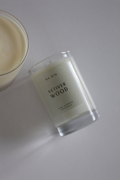 Vetiver Wood Candle / Available in 5oz & 8oz
