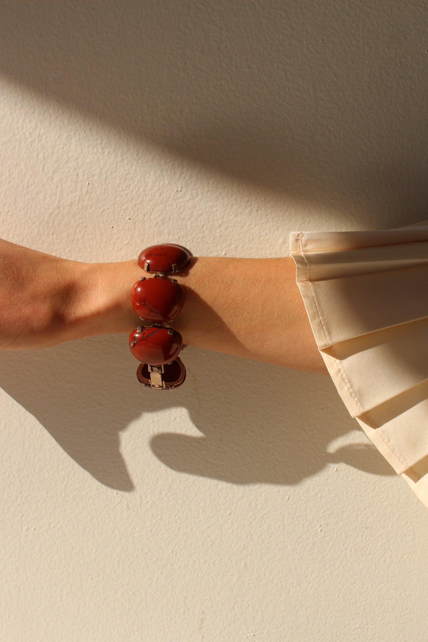 Absolute Favorite Vintage Red Jasper & Sterling Silver Bracelet