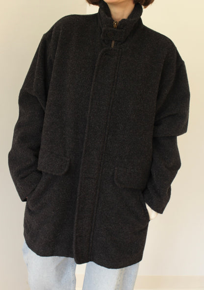 Vintage Ash Alpaca & Wool Coat