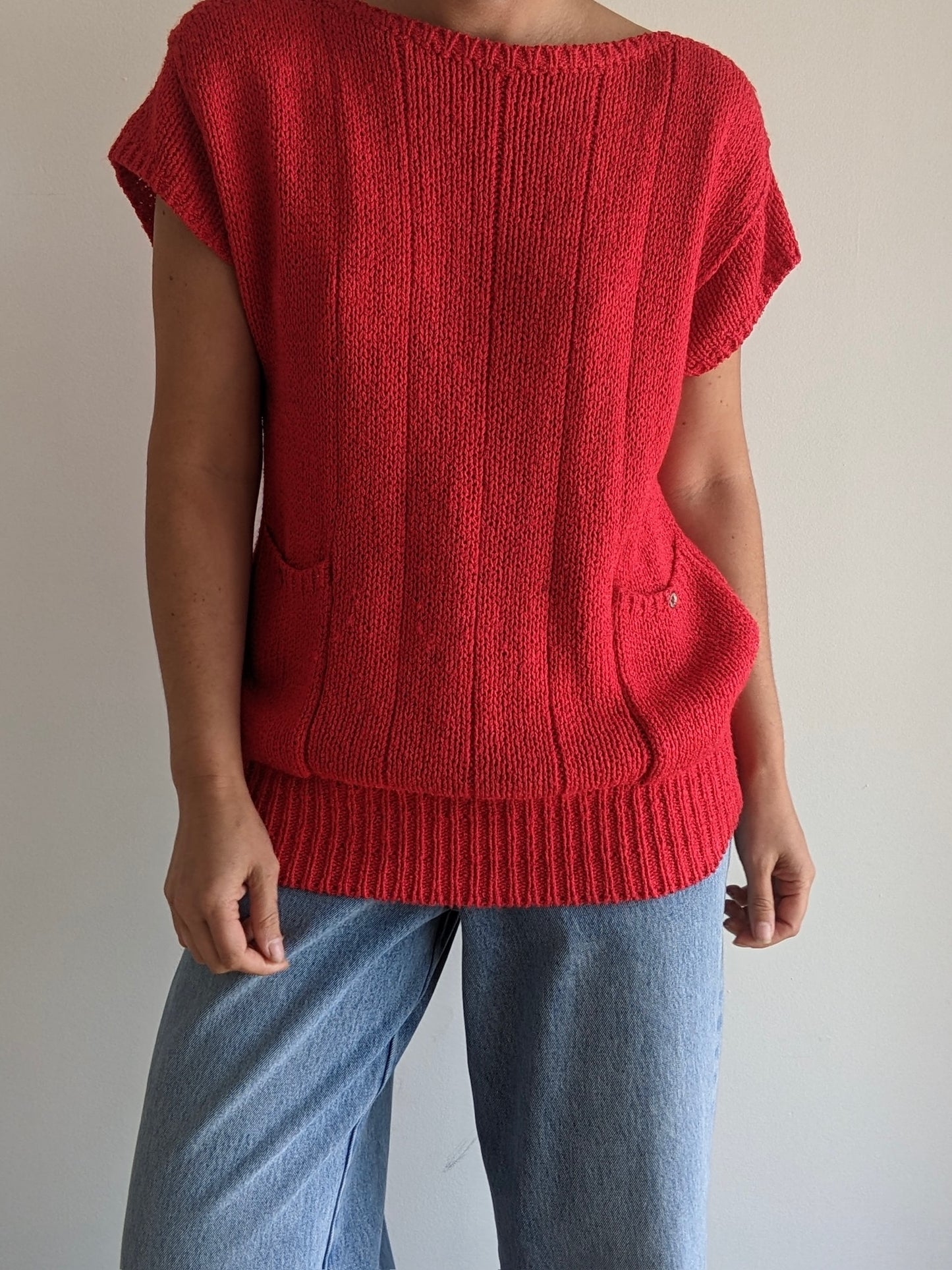 Vintage Cherry Knitted Silk Top