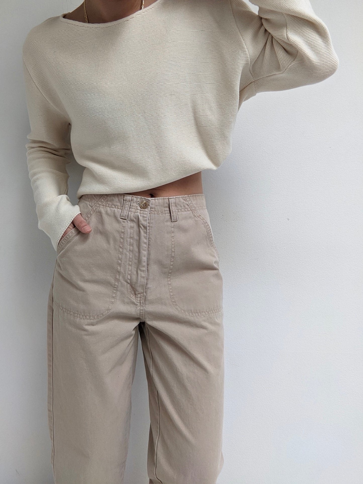 90s Khaki Cotton Pants