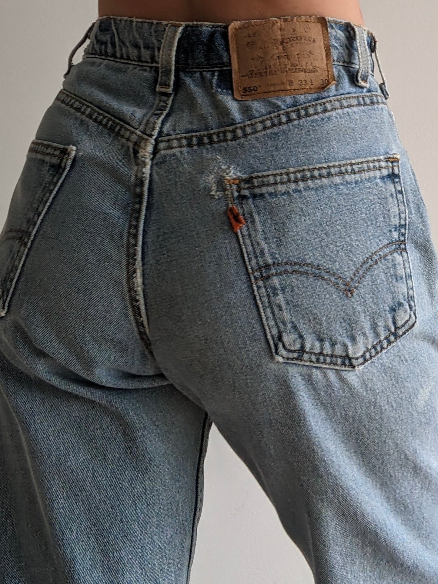 Vintage Levi's 550 Orange Tab Denim