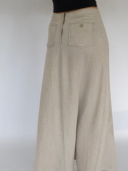 Vintage Guess Linen Tie Skirt