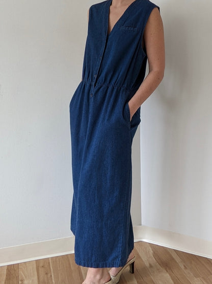 Sweet Vintage Denim Market Dress