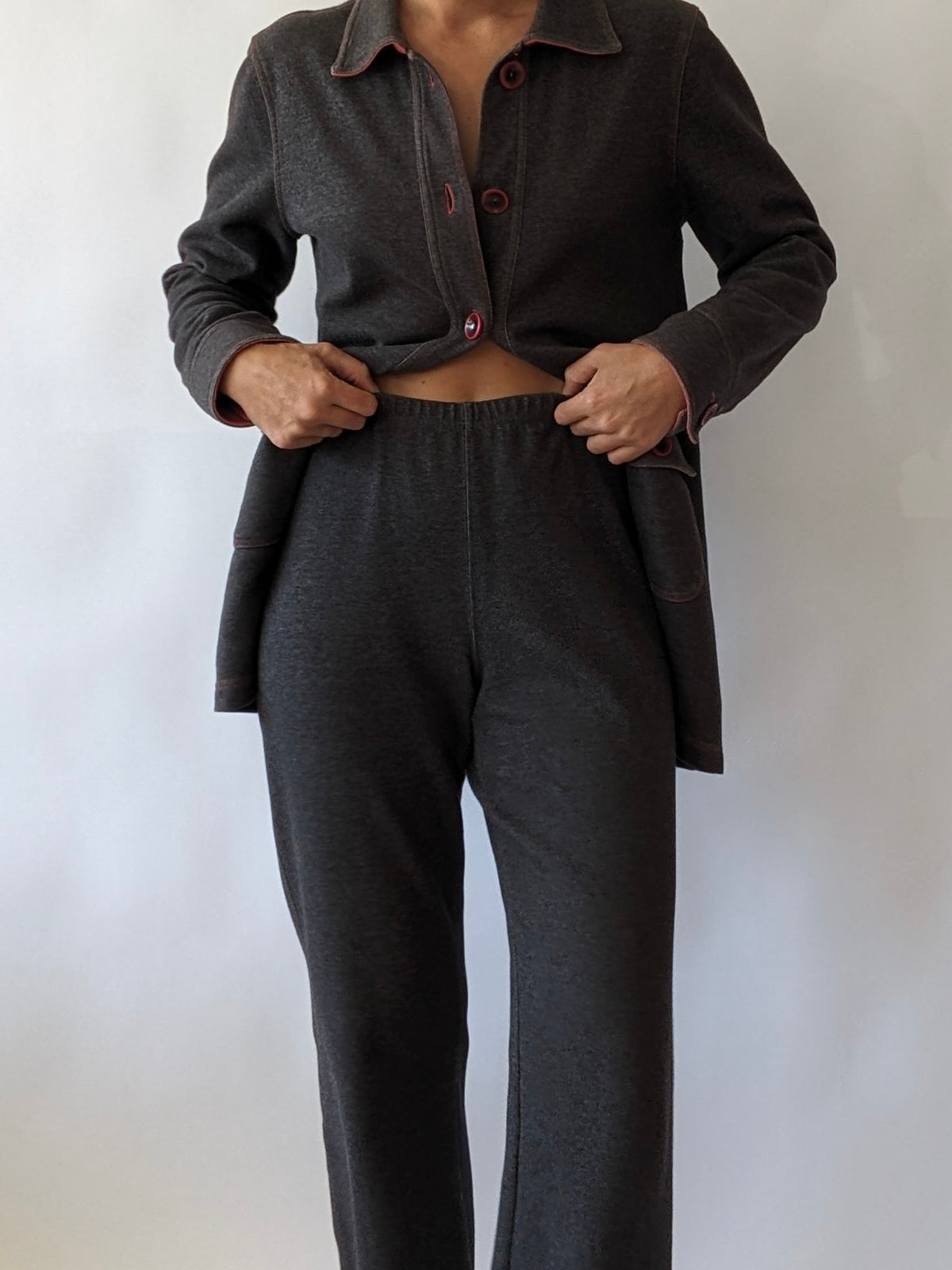 Vintage Charcoal Chore Coat & Pant Set