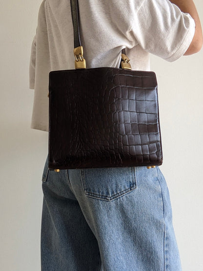 Vintage Paola Del Lungo Italian Leather Bag
