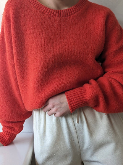Bold Vintage Citrus Wool Sweater