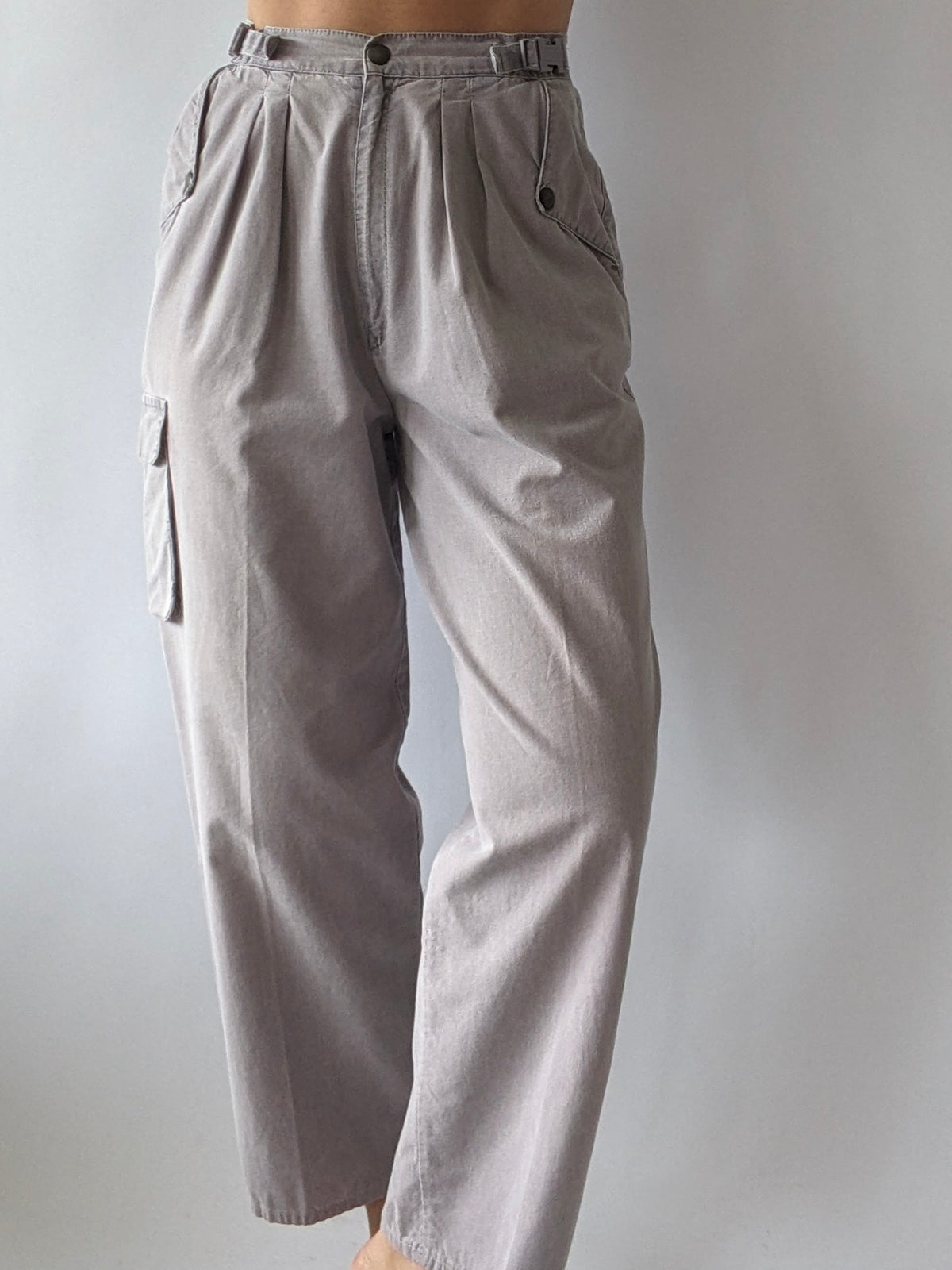Favorite Vintage Stone Cotton Cargo Pants