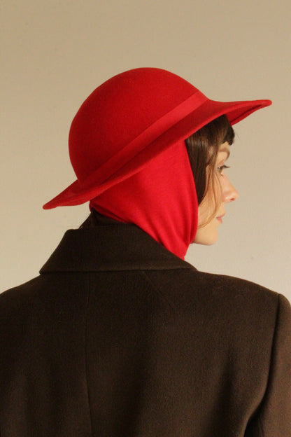 Favorite Vintage Winterberry Felted Wool Tie Hat