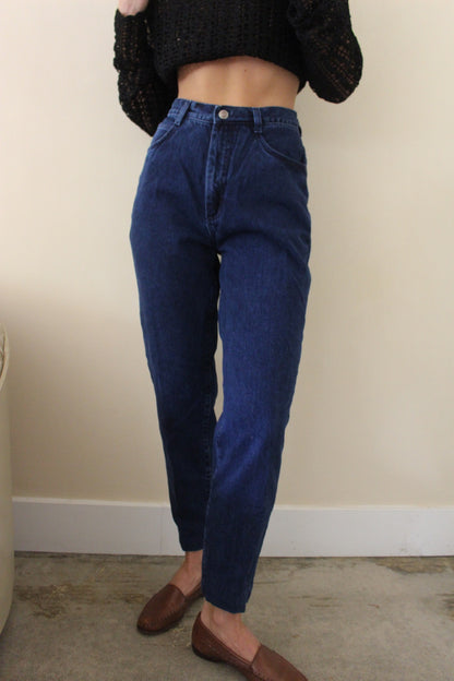 Vintage Overdyed Indigo High Rise Denim