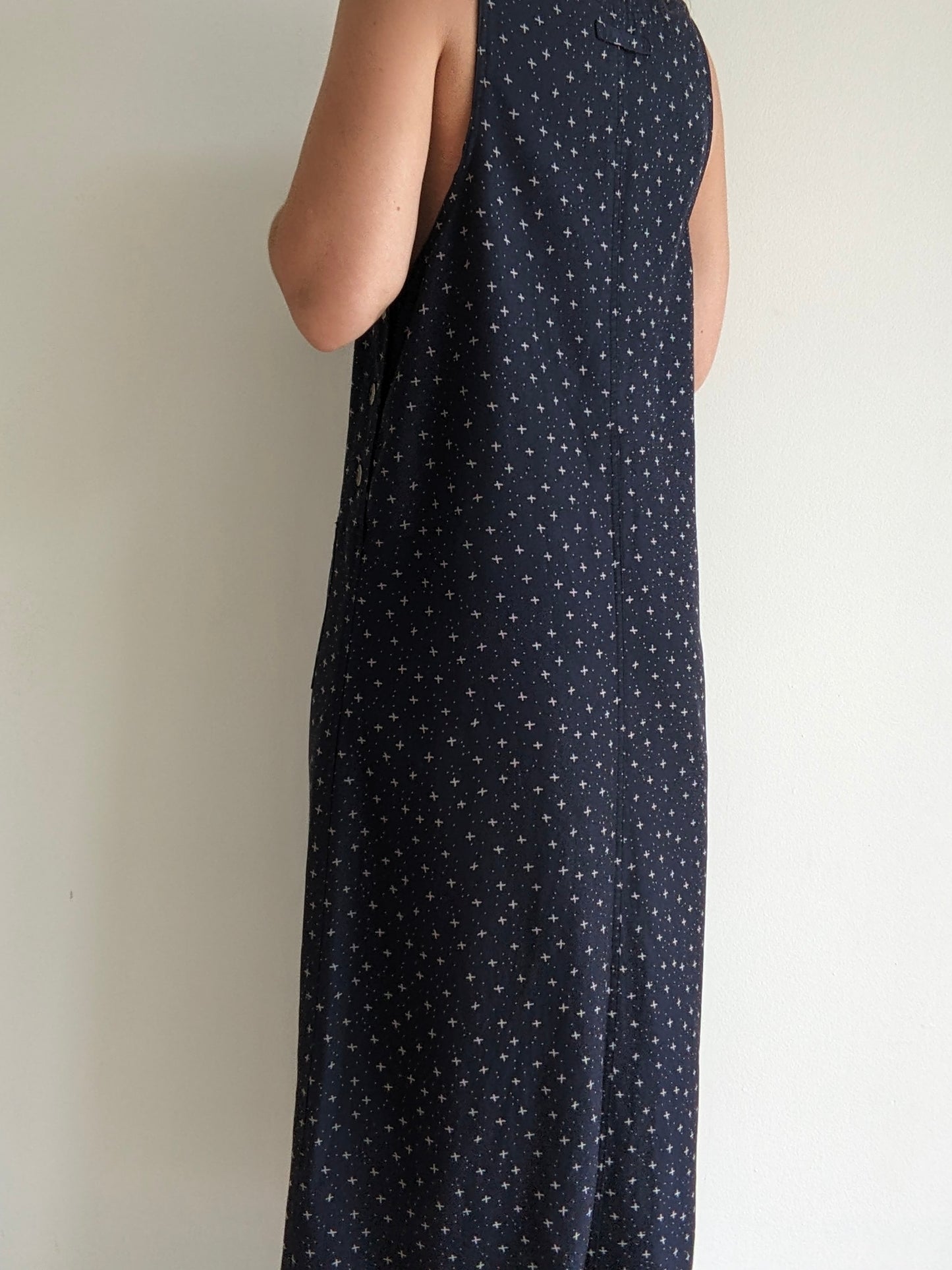 Vintage Printed Midnight Market Dress