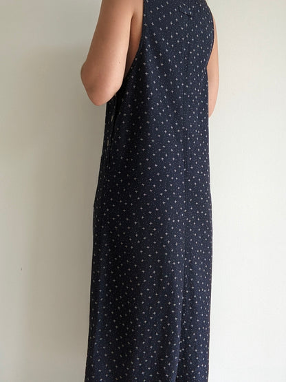 Vintage Printed Midnight Market Dress