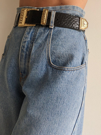 Statement Vintage Dana Buchman Leather Belt