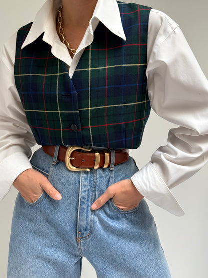 Vintage Pendleton Tartan Wool Vest