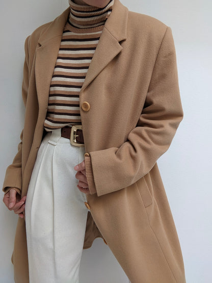 Vintage Butterscotch Wool & Cashmere Coat