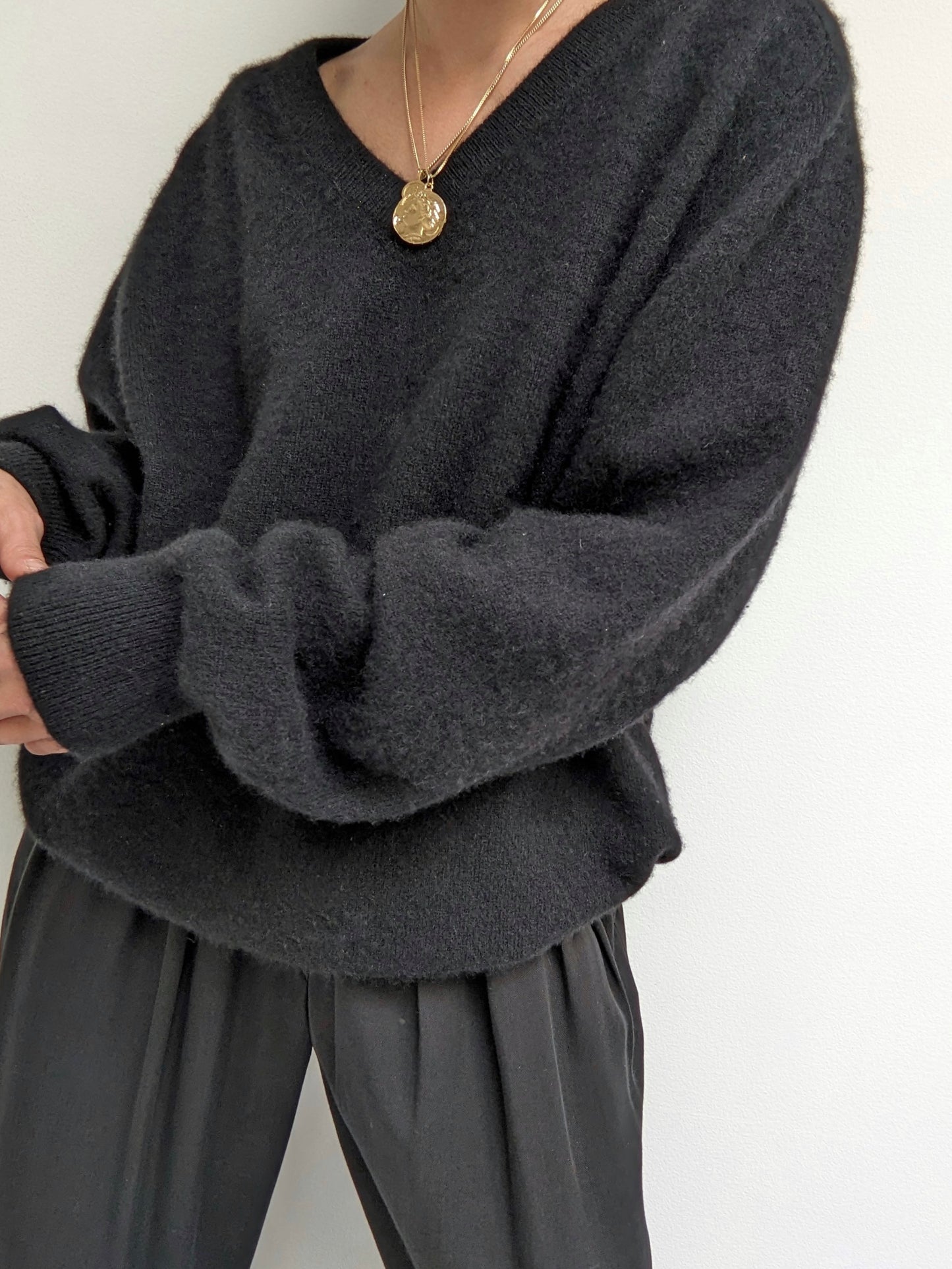 Vintage Caviar Cashmere Sweater