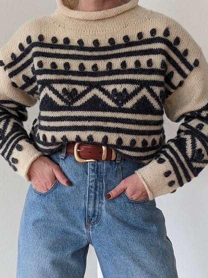 Absolute Favorite Vintage Patterned Wool Sweater