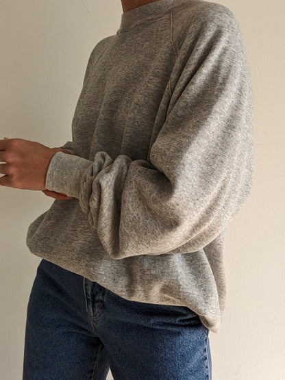 90s Heather Grey Raglan Sweatshirt