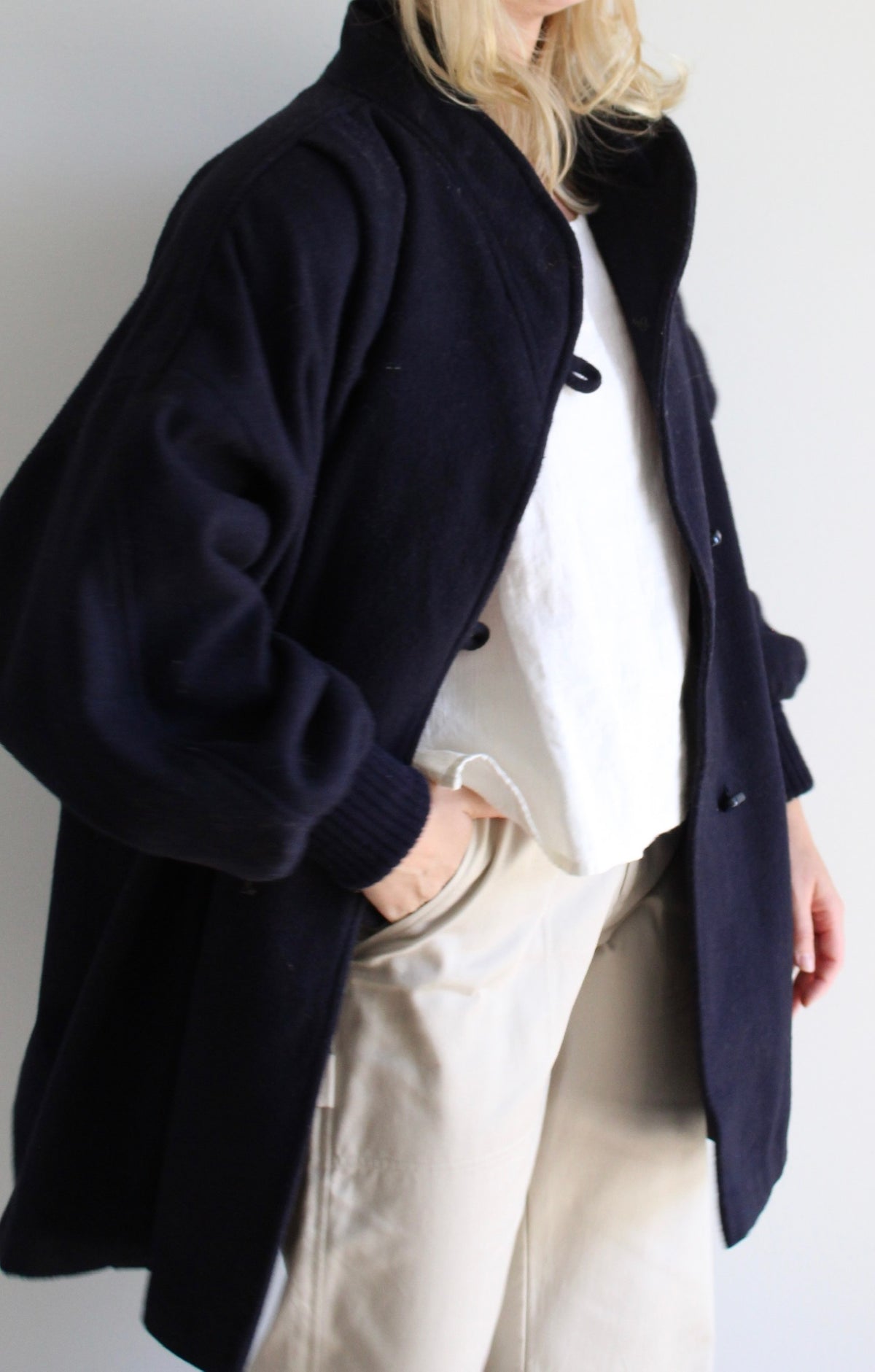 Vintage Midnight Wool Coat