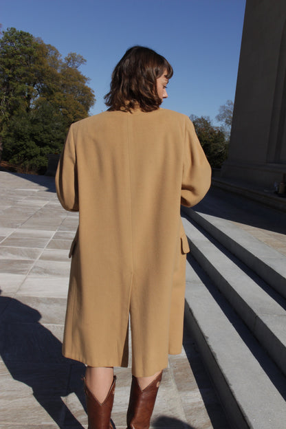 Lovely Vintage Butterscotch Pure Cashmere Coat