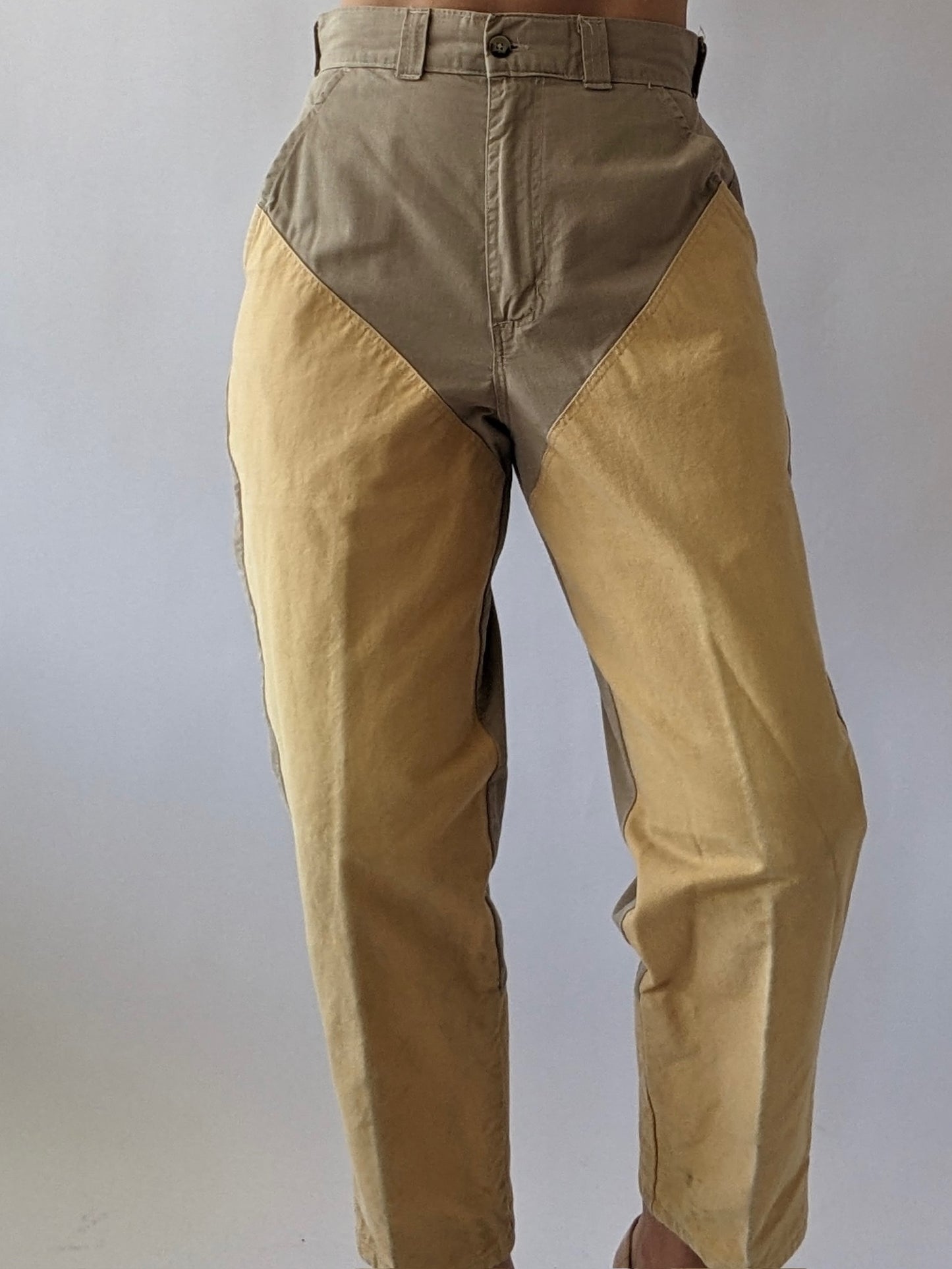Vintage Canvas-Leg Cotton Pants