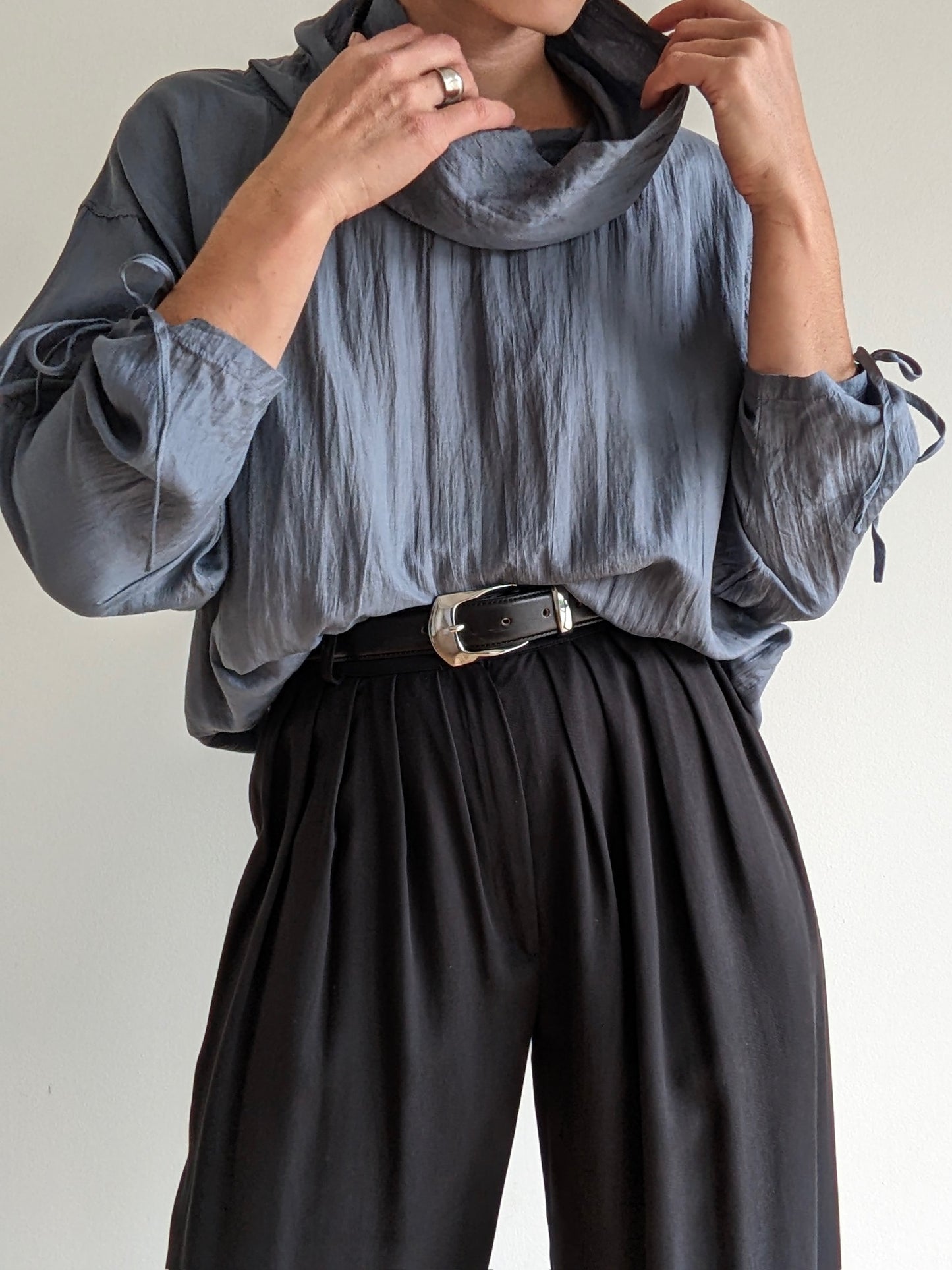 Incredible Vintage Stone Silk Pullover