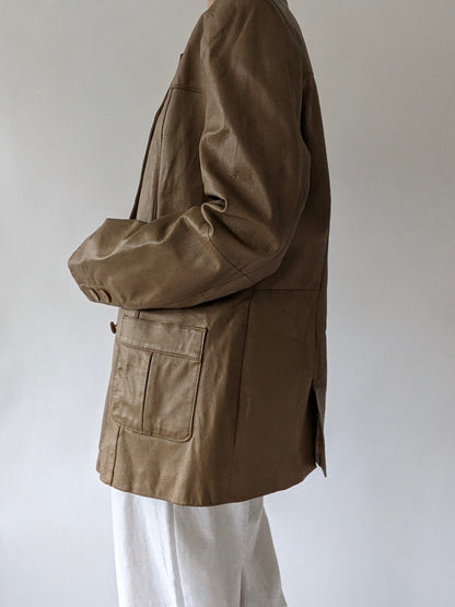 Vintage Toffee Leather Jacket