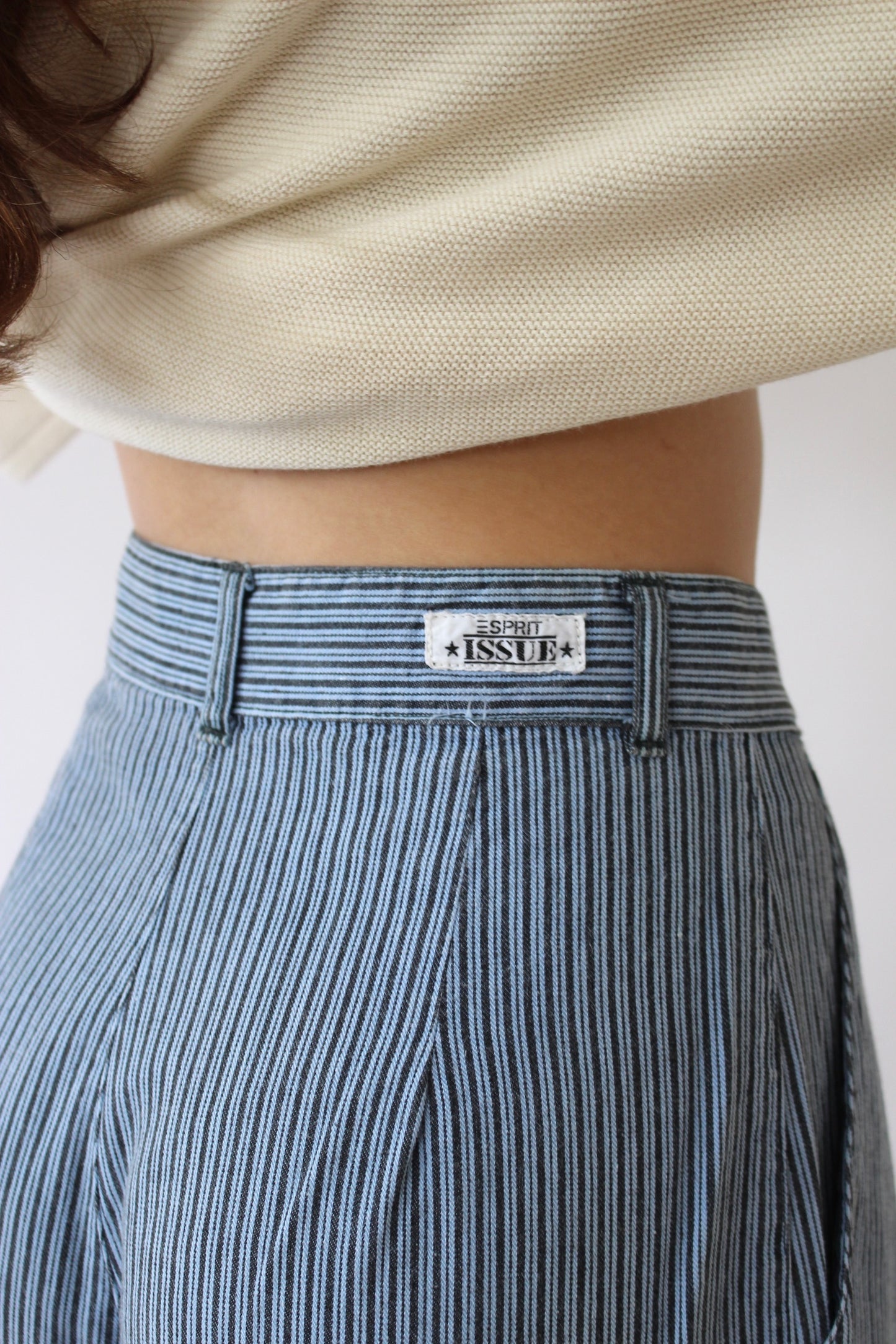 Vintage Sky Striped Trousers